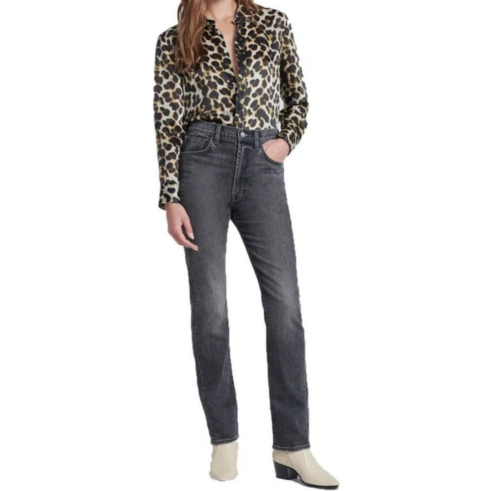 NWT 7 for all Mankind Beauty Denim Ultra High‎ Rise Easy Slim In Imagination 24